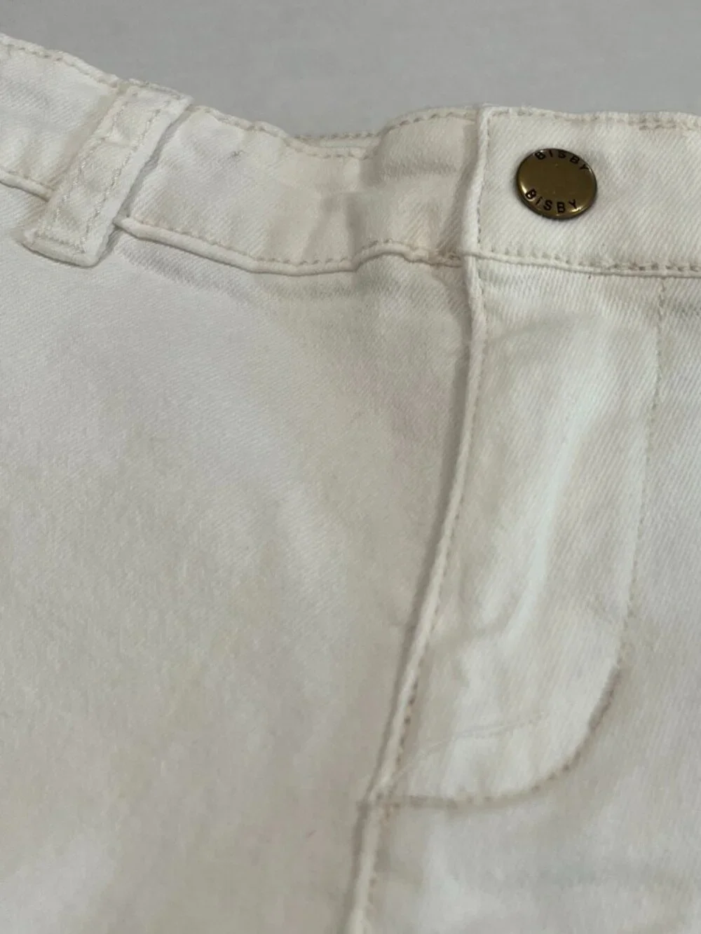 Girl - 8, 12 - NWT Bisby Ivory Denim Shorts